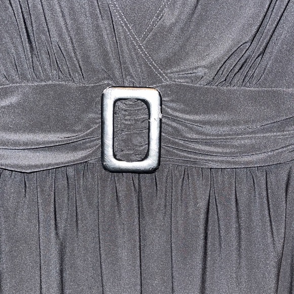 Wrapper Black Tank Top w/ Tie Back - Picture 3 of 5